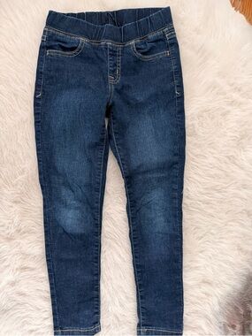 Cat & Jack - Jegging Skinny Jeans Dark Stretchy Denim Pull On Pants Girls Size 7